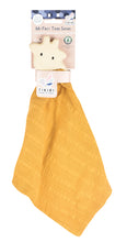 Giraffe rubber teether muslin comforter for babies