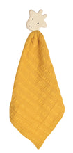 Giraffe rubber teether muslin comforter for babies