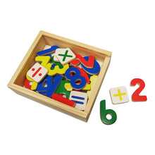 Wooden magnetic numbers and mathematical signs