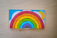 Wooden colour rainbow puzzle
