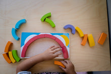 Wooden colour rainbow puzzle