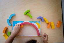 Wooden colour rainbow puzzle