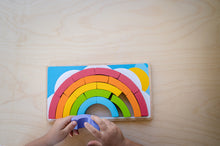 Wooden colour rainbow puzzle