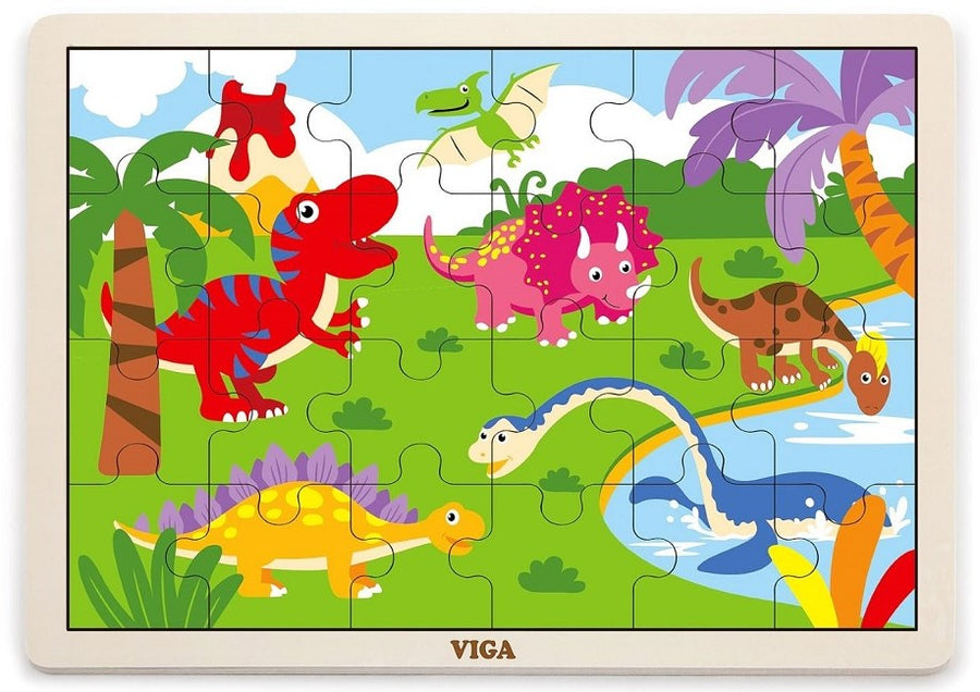24 pcs Wooden Dinosaur puzzle – Advancing All Children