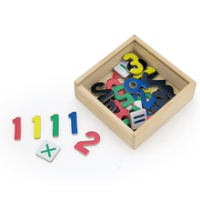 Wooden magnetic numbers and mathematical signs