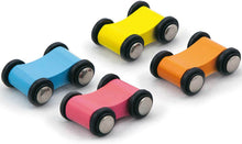 Wooden car slider track toy