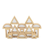 LARGE Wooden Mirror shape blocks 16pcs