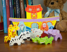 Wooden Noah's ark balance game - wooden animals