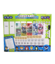 Magnetic money learning board teach children money