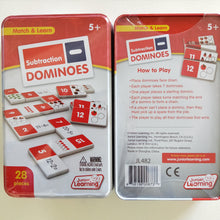 Subtraction Domino game primary school learning game