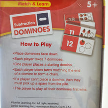 Subtraction Domino game primary school learning game