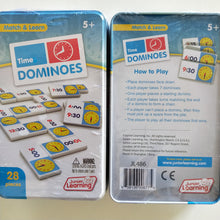Practice telling the time with time domino game