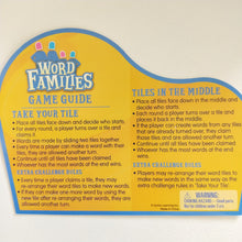 Word family snap blocks word building game