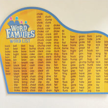 Word family snap blocks word building game