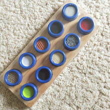 Wooden sensory puzzle match the textures