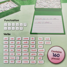 Magnetic sentence - rainbow sentences educational tool to help teach sentence building primary school