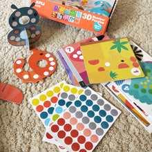 3D Number and counting sticker game for kids