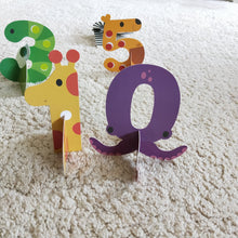 3D Number and counting sticker game for kids