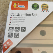 Wooden nuts and bolts construction set