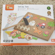 Farm themed Tap Tap a shape set hammer and nail