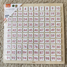 Alphabet and Maths learning grid board