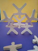 Wooden Balance people Acrobats - set of 10