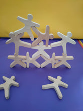 Wooden Balance people Acrobats - set of 10
