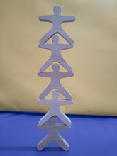 Wooden Balance people Acrobats - set of 10