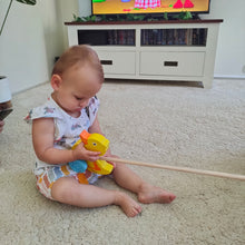 Wooden Push along duck
