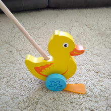Wood push along Duck toy