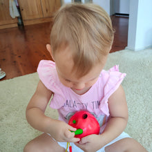 Wooden Lacing Threading apple