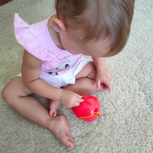 Wooden Lacing Threading apple