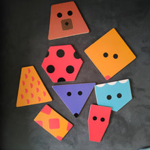 Stick basic shape and animal puzzle
