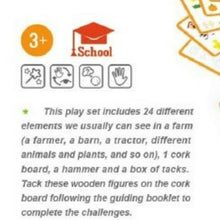 Farm themed Tap Tap a shape set hammer and nail