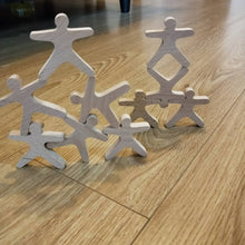 Wooden Balance people Acrobats - set of 10
