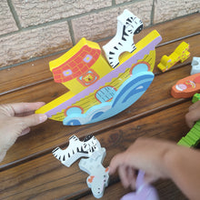 Discounted - Wooden Noah's ark balance game