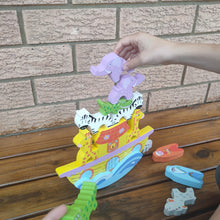 Discounted - Wooden Noah's ark balance game