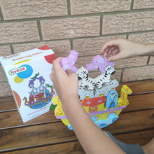 Discounted - Wooden Noah's ark balance game