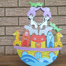 Discounted - Wooden Noah's ark balance game