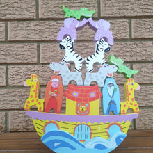 Discounted - Wooden Noah's ark balance game