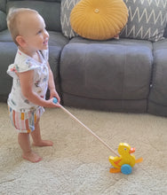 Wooden Push along duck