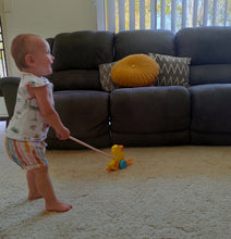 Wooden Push along duck