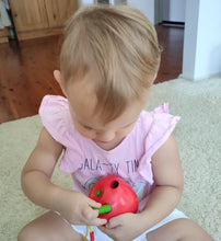 Wooden Lacing Threading apple