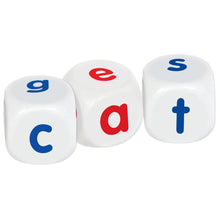 Word building dice set game