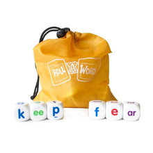 Roll a word dice set - Dice and storage bag