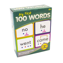 My first 100 word cards