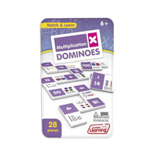Multiplication domino game