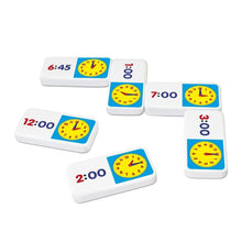 Practice telling the time with time domino game