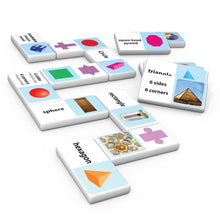 Shape learning Domino game set - Primary shapes