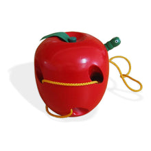 Wooden Lacing Threading apple
